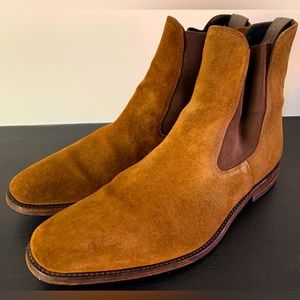 Brown Suede Chelsea Boots by Loake Shoemakers of England. Size 10. VGC.